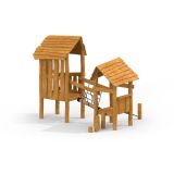 Wooden Hut single playhouse, wooden playhouse