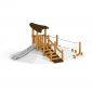Hekla single slide, wooden playhouse