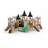 Windsor with Dragon castle with slide, wooden playhouse