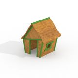 Crooked House wooden house