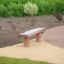 Robinia bench տաք փայտից պատրաստված նստարան խաղահրապարակում լանդշաֆտային դիզայնով։