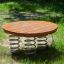 Wooden Balance Board՝ գարնան վրա հիմնված մանկական խաղահրապարակային սարք, փայտե վերևի մակերեսով:
