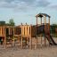 Challenger Modern Nature single slide, wooden playhouse բացօթյա երեխաների խաղասենյակ փայտե սայթաքողո