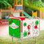 Sensory Box խաղային սարք՝ կանաչ և սպիտակ վահանակներով և շարժական գլխիկներով երեխաների համար: