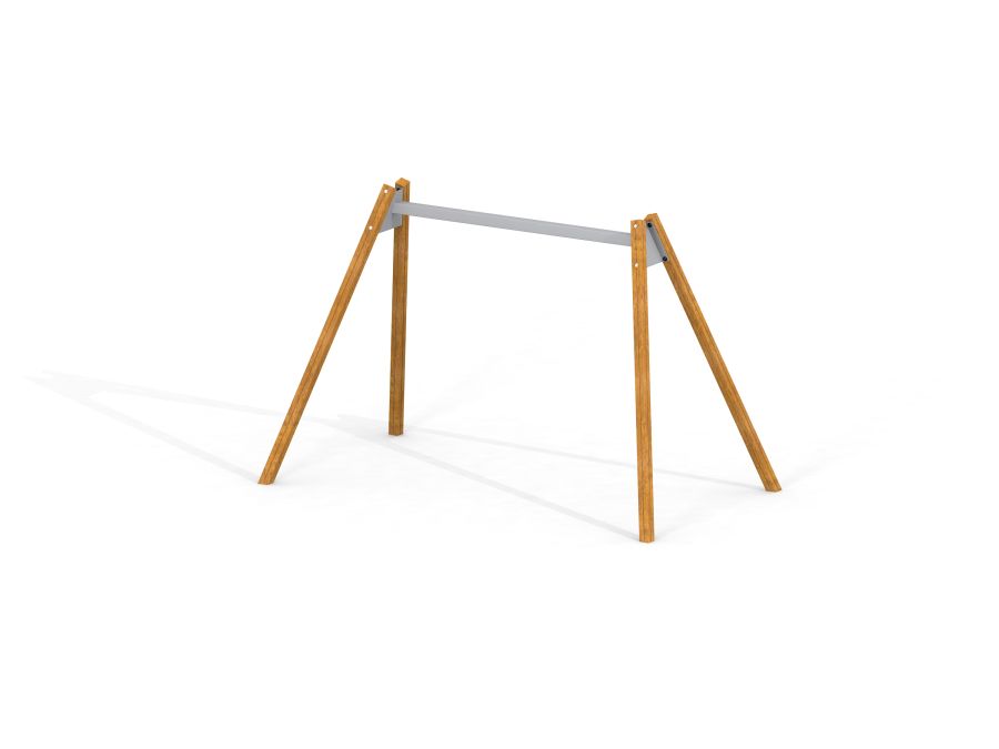 Double swing frame with larch posts
