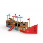 Bounty ship with slide, wooden playhouse