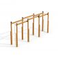 Horizontal Ladder Large wooden playhouse