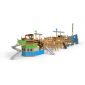Majestic ship with slide, wooden playhouse
