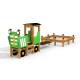 Tractor with trailer train playhouse