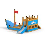 Small Ship with Dolphin ship with slide