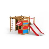Climbing Kiosk (Wide Slide) playhouse with slide