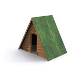 Small House Grass Roof wooden house